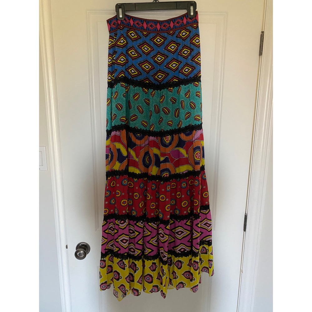 Alice + Olivia x Carla Kranendonk Lesa Paneled Maxi Skirt - size 6 - like new